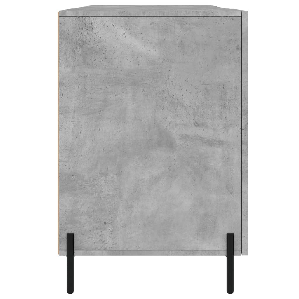 Birou, gri beton, 140x50x75 cm, lemn compozit - Lando