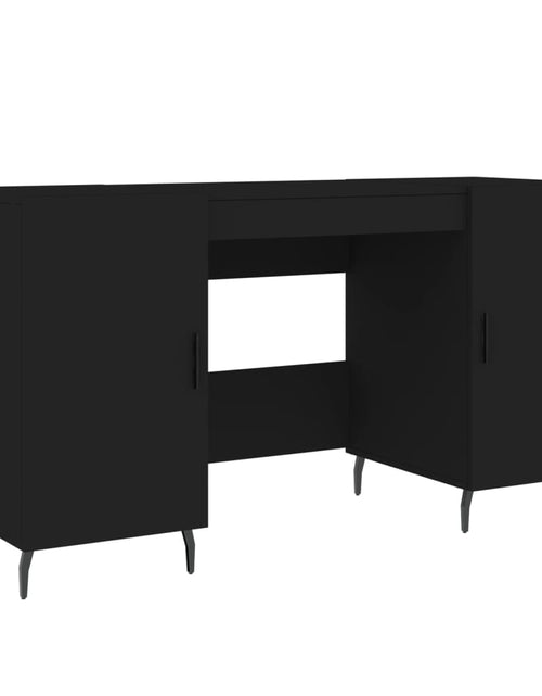 Încărcați imaginea în vizualizatorul Galerie, Birou, negru, 140x50x75 cm, lemn compozit - Lando
