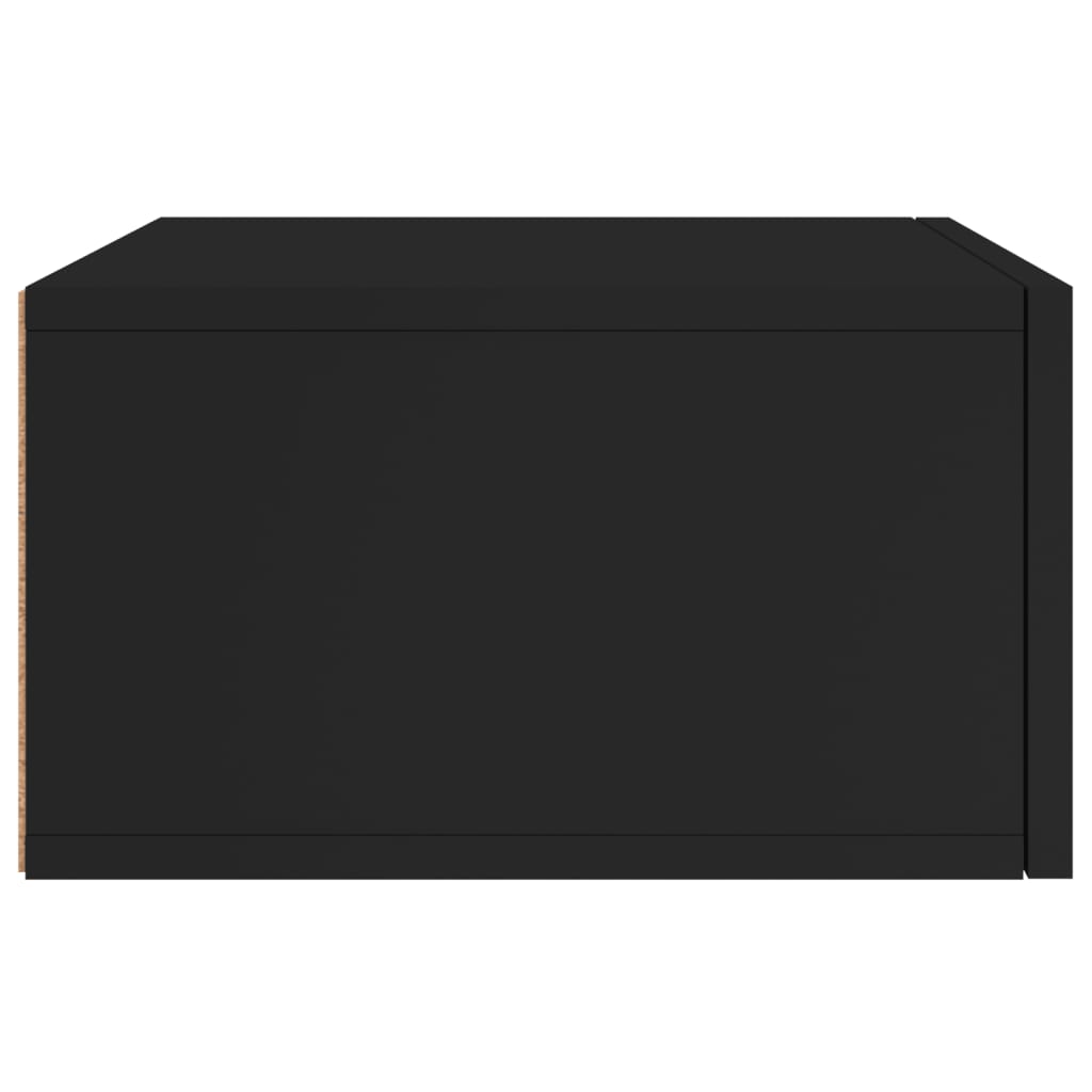 Noptiere de perete, 2 buc., negru, 35x35x20 cm - Lando