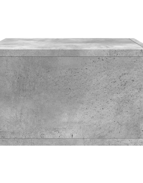 Загрузите изображение в средство просмотра галереи, Noptiere montate pe perete 2 buc. gri beton 35x35x20 cm - Lando
