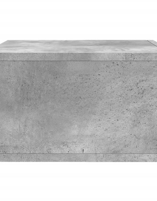 Încărcați imaginea în vizualizatorul Galerie, Noptieră de perete, gri beton, 35x35x20 cm - Lando
