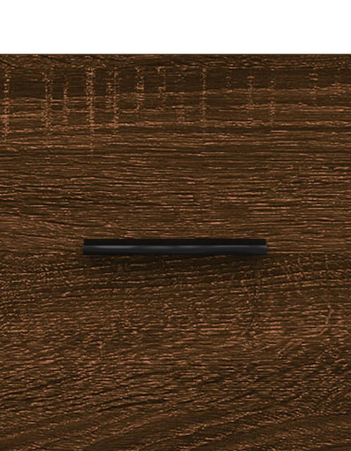 Încărcați imaginea în vizualizatorul Galerie, Noptieră de perete, stejar maro, 35x35x20 cm - Lando
