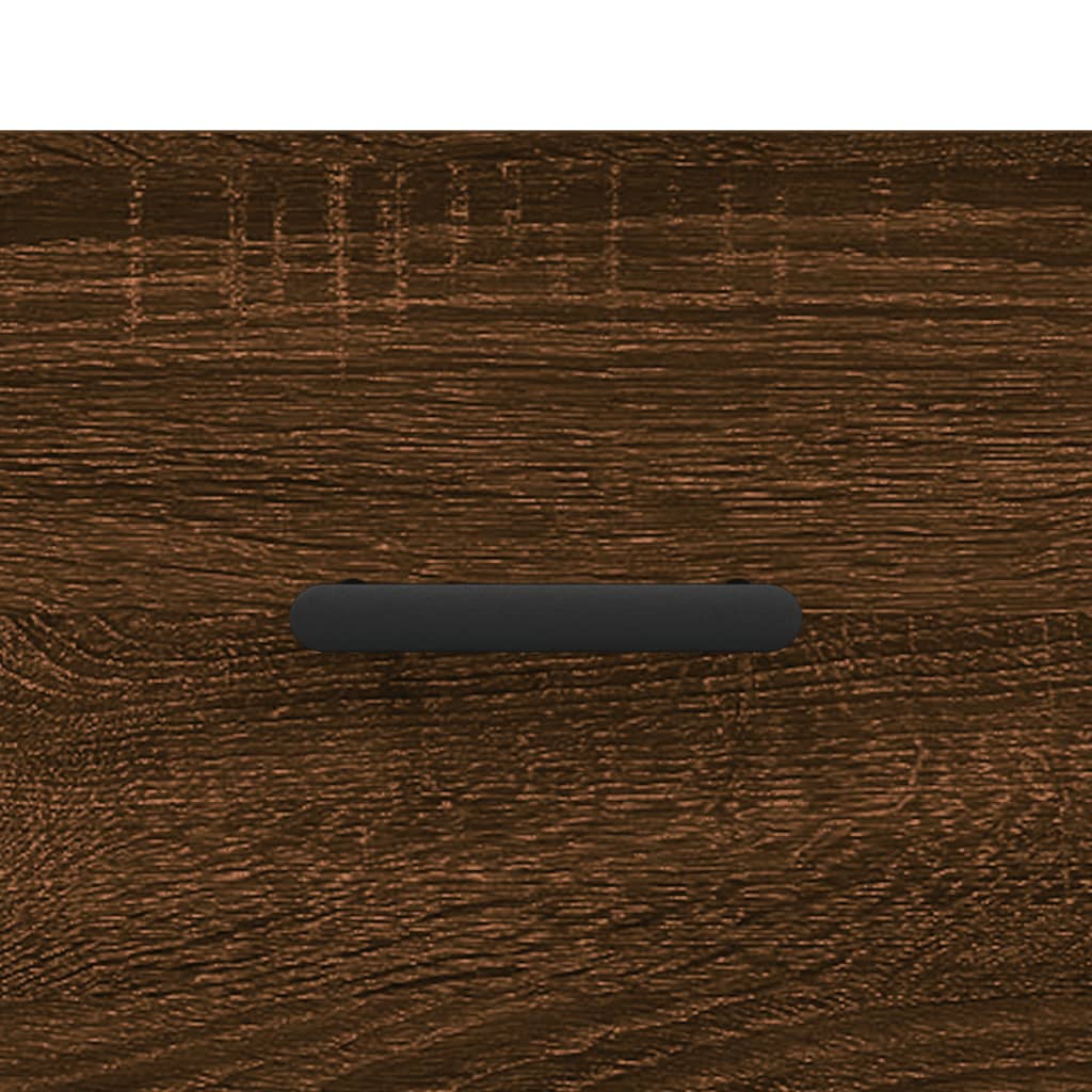 Noptiere de perete, 2 buc., stejar maro, 35x35x20 cm - Lando