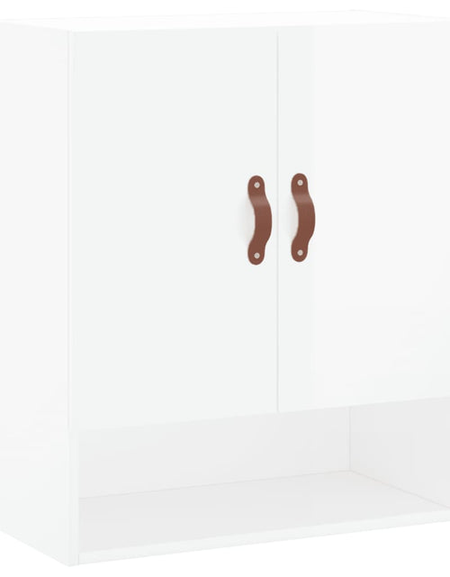 Загрузите изображение в средство просмотра галереи, Dulap de perete, alb extralucios, 60x31x70 cm, lemn prelucrat - Lando
