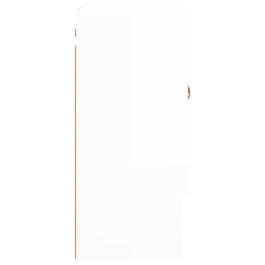Dulap de perete, alb extralucios, 60x31x70 cm, lemn prelucrat - Lando