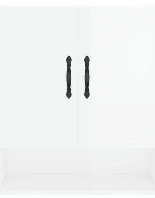 Încărcați imaginea în vizualizatorul Galerie, Dulap de perete, alb extralucios, 60x31x70 cm, lemn prelucrat - Lando
