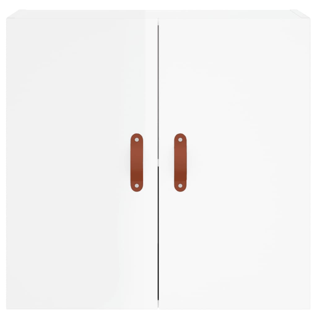 Dulap de perete, alb extralucios, 60x31x60 cm, lemn compozit - Lando