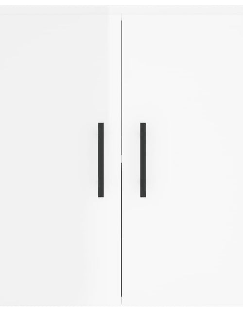 Încărcați imaginea în vizualizatorul Galerie, Dulap de perete, alb extralucios, 60x31x60 cm, lemn compozit - Lando
