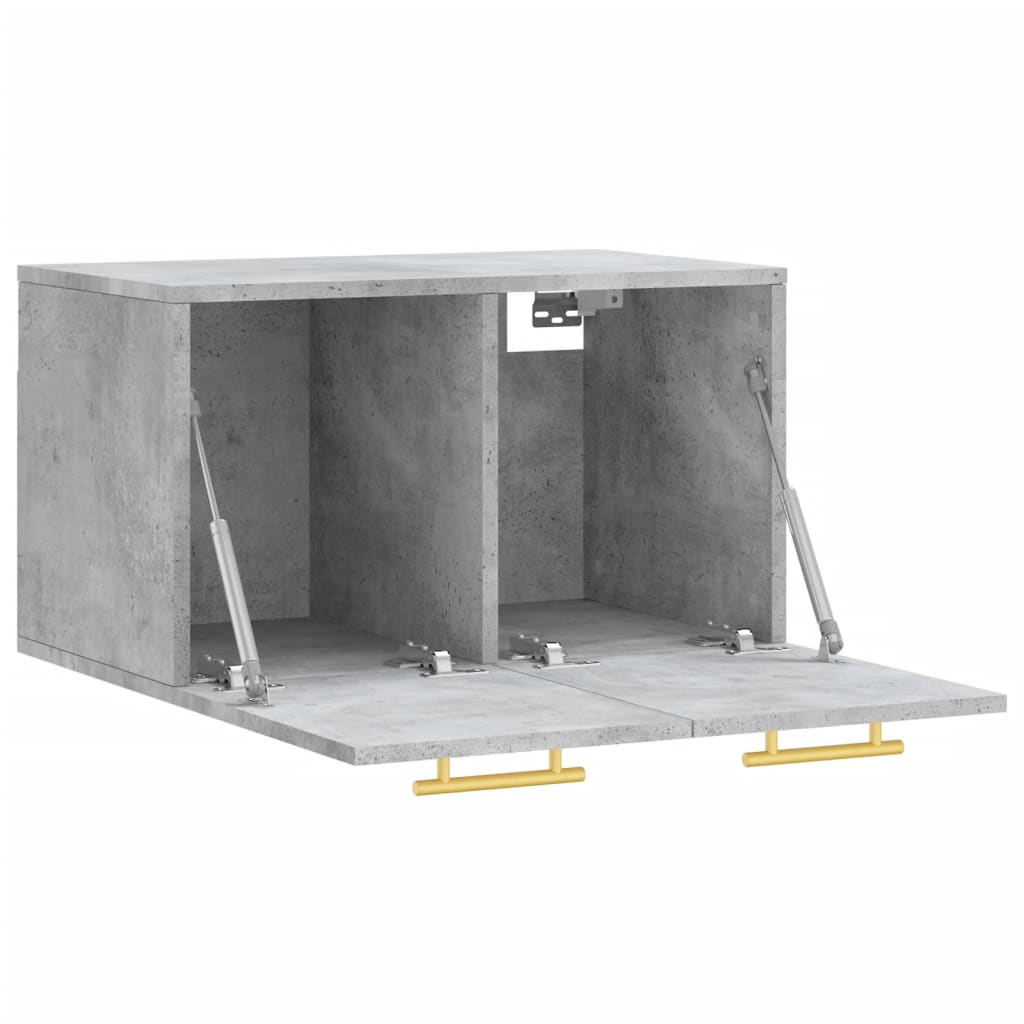 Dulap de perete, gri beton, 60x36,5x35 cm, lemn prelucrat - Lando
