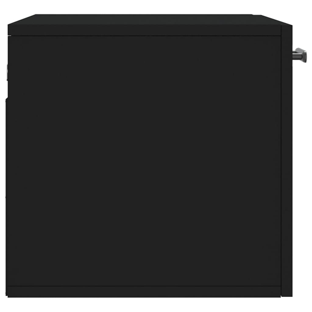 Dulap de perete, negru, 60x36,5x35 cm, lemn prelucrat - Lando
