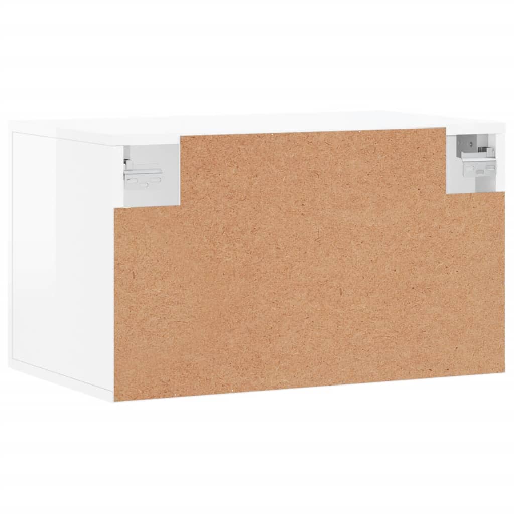 Dulap de perete, alb extralucios, 60x36,5x35 cm, lemn compozit - Lando