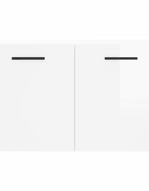 Загрузите изображение в средство просмотра галереи, Dulap de perete, alb extralucios, 60x36,5x35 cm, lemn compozit - Lando
