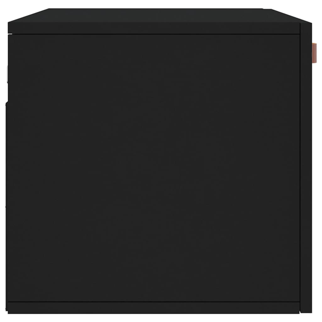 Dulap de perete, negru, 80x36,5x35 cm, lemn compozit - Lando
