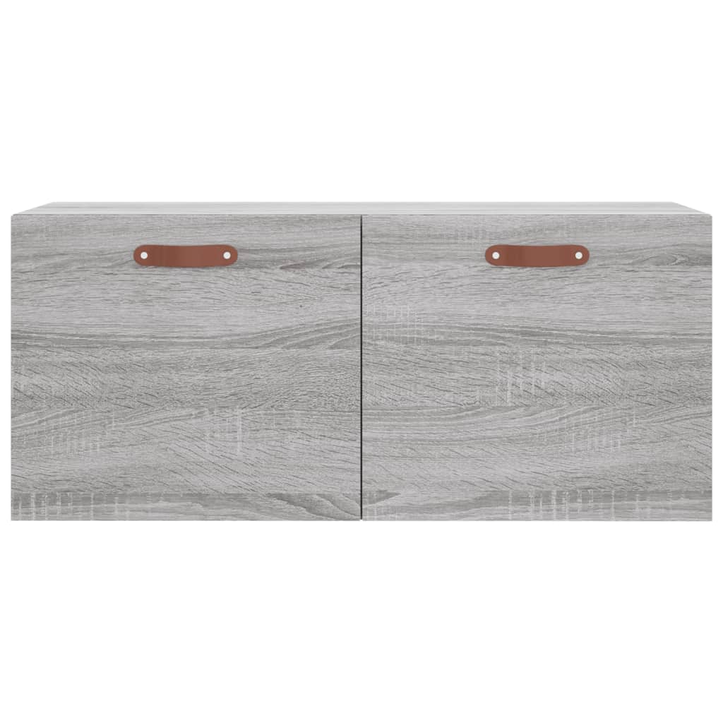 Dulap de perete, gri sonoma, 80x36,5x35 cm, lemn compozit - Lando