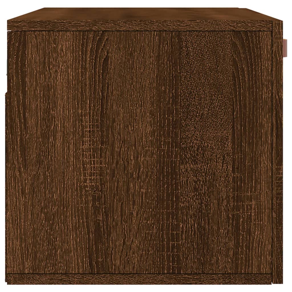 Dulap de perete, stejar maro, 80x36,5x35 cm, lemn compozit - Lando