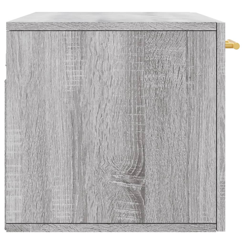 Dulap de perete, gri sonoma, 80x36,5x35 cm, lemn compozit - Lando