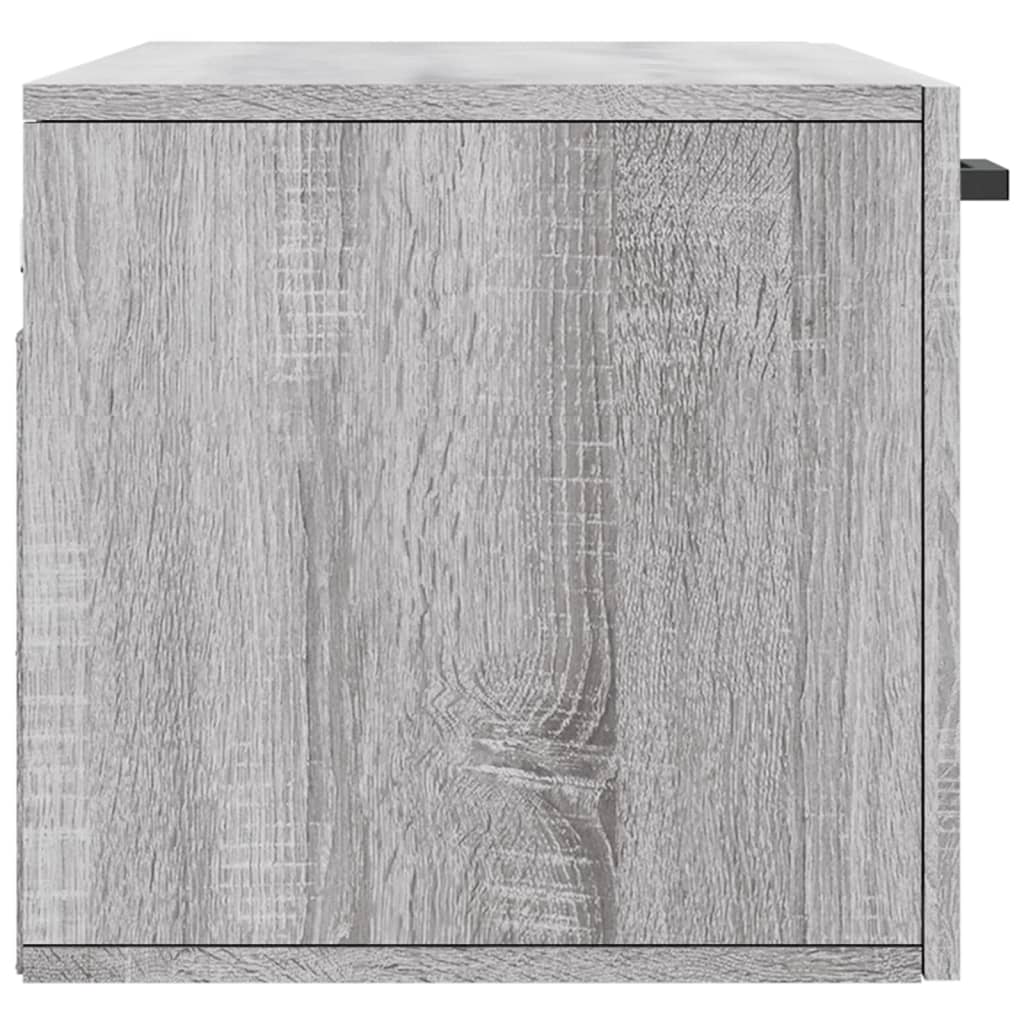 Dulap de perete, gri sonoma, 80x36,5x35 cm, lemn compozit - Lando
