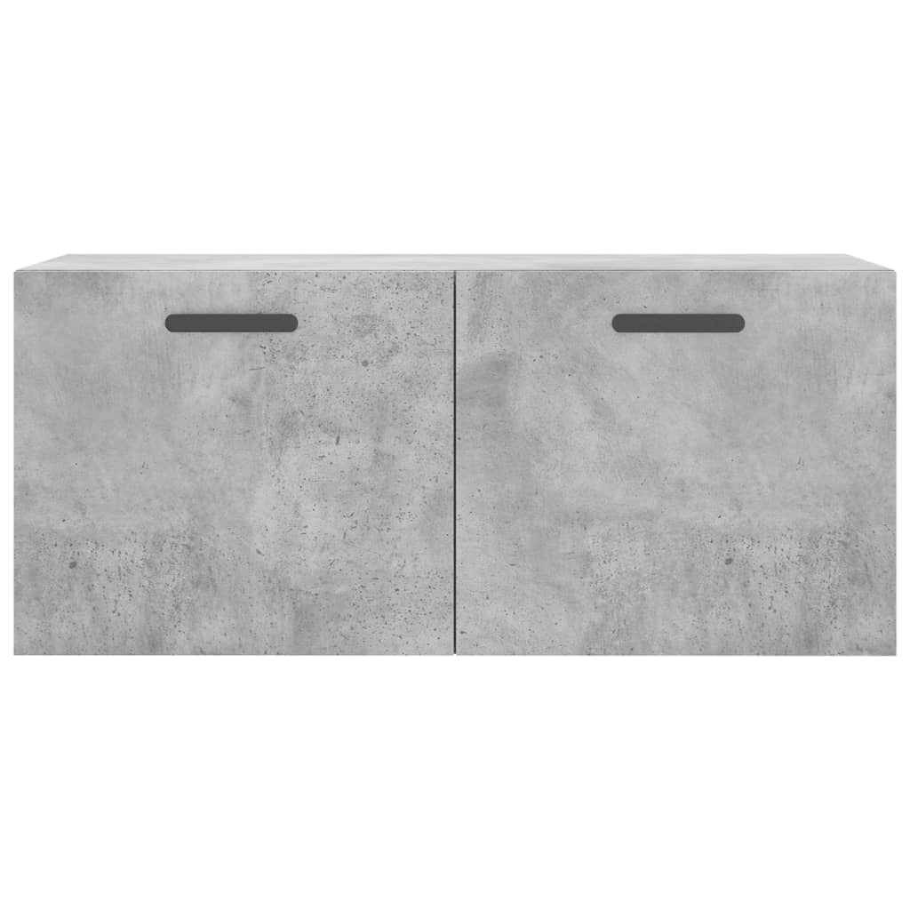 Dulap de perete, gri beton, 80x36,5x35 cm, lemn compozit - Lando