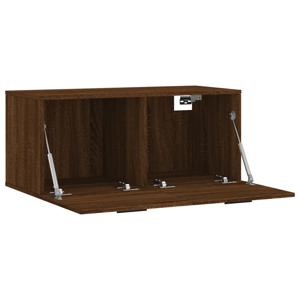 Dulap de perete, stejar maro, 80x36,5x35 cm, lemn compozit - Lando