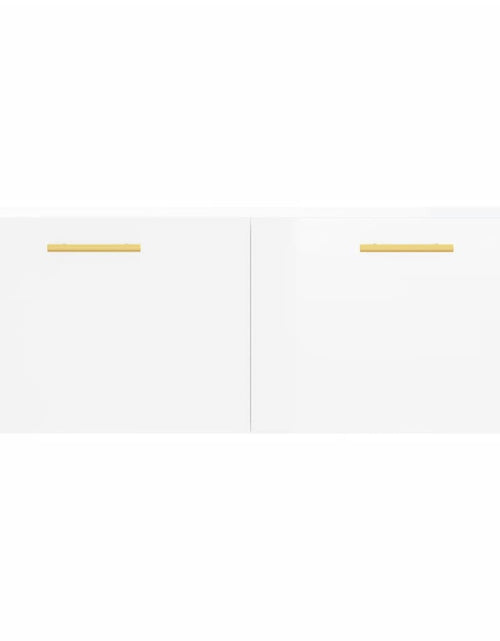 Загрузите изображение в средство просмотра галереи, Dulap de perete, alb extralucios, 100x36,5x35 cm lemn prelucrat - Lando
