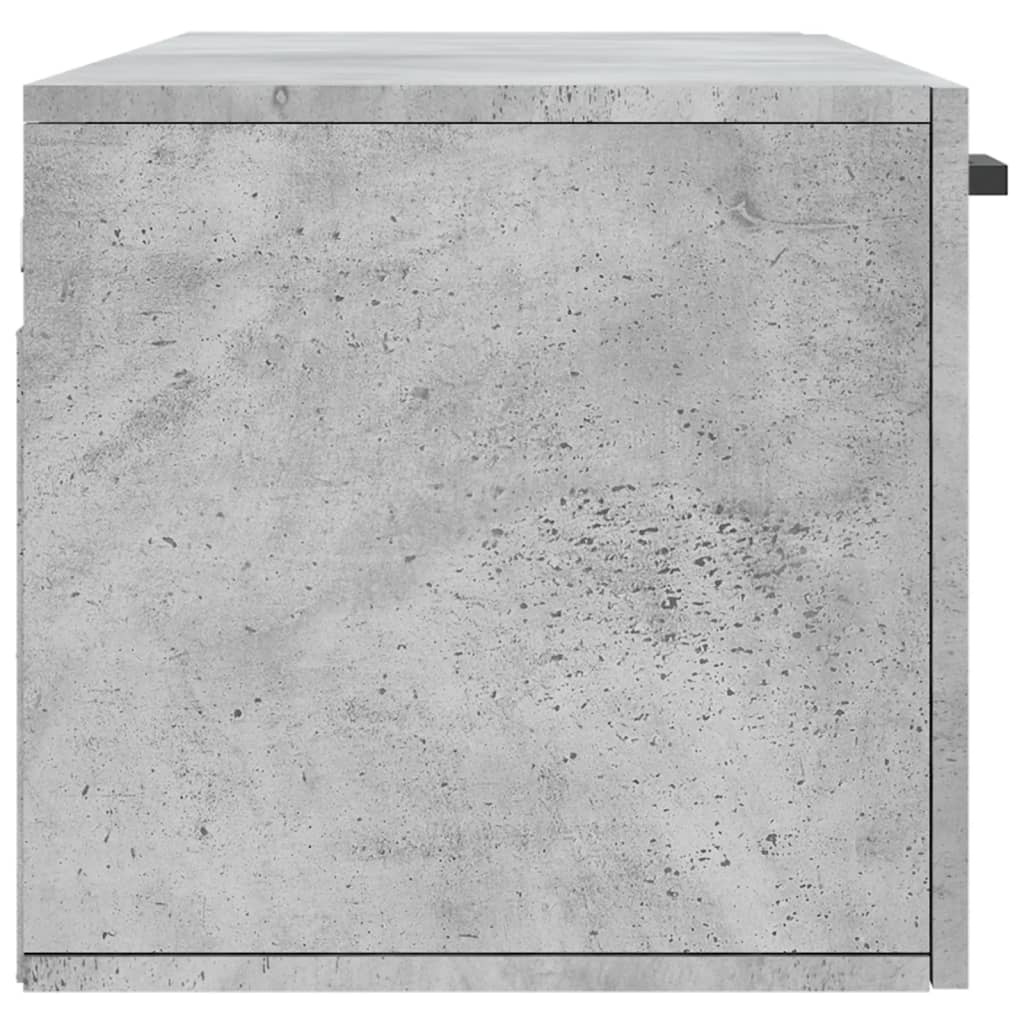 Dulap de perete, gri beton, 100x36,5x35 cm, lemn prelucrat - Lando