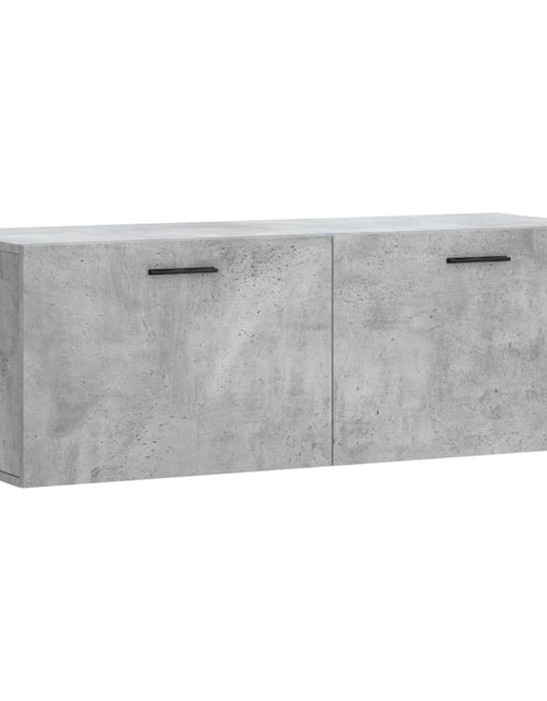 Загрузите изображение в средство просмотра галереи, Dulap de perete, gri beton, 100x36,5x35 cm, lemn prelucrat - Lando
