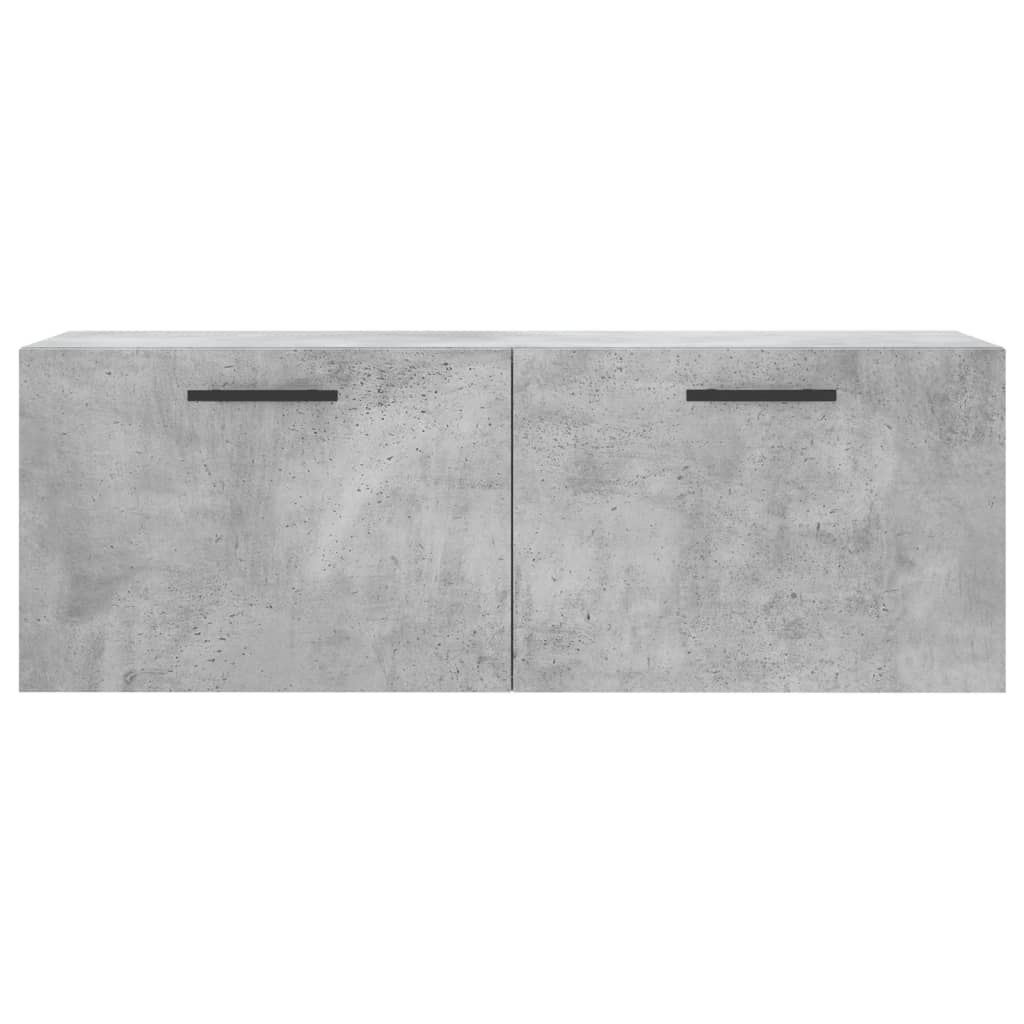 Dulap de perete, gri beton, 100x36,5x35 cm, lemn prelucrat - Lando