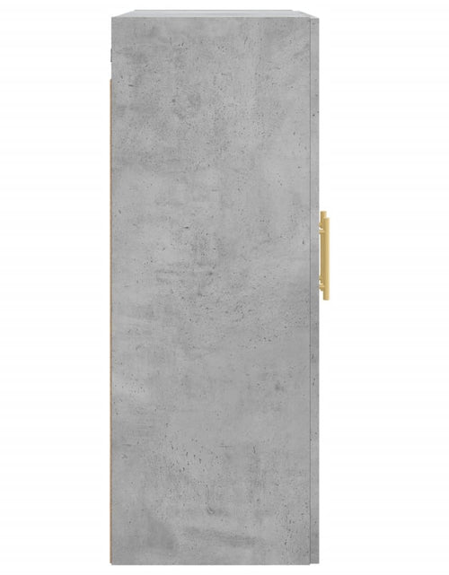 Încărcați imaginea în vizualizatorul Galerie, Dulap pe perete, gri beton, 69,5x34x90 cm, lemn prelucrat Lando - Lando
