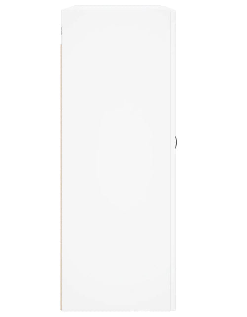 Încărcați imaginea în vizualizatorul Galerie, Dulap montat pe perete, alb, 69,5x34x90 cm, lemn prelucrat Lando - Lando
