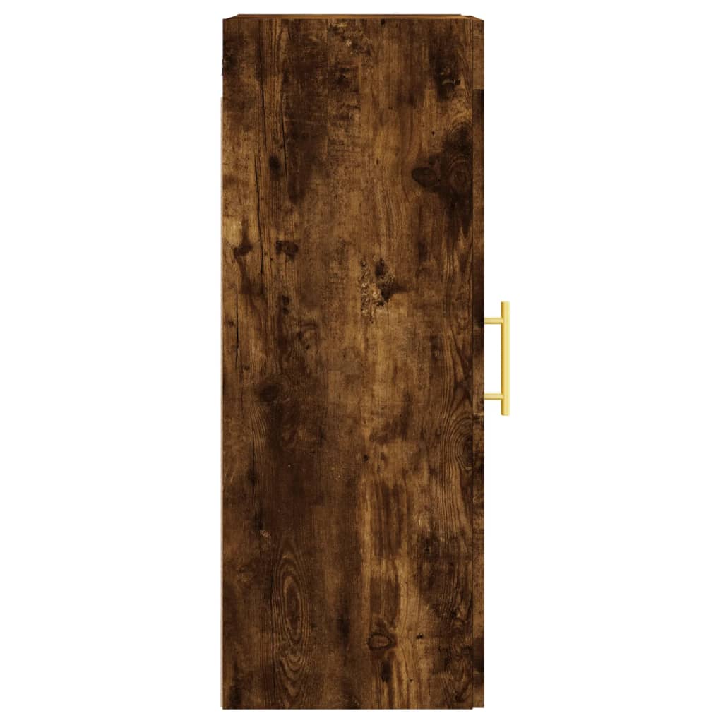 Dulap de perete, stejar fumuriu, 34,5x34x90 cm, lemn prelucrat Lando - Lando