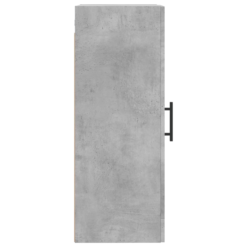 Dulap de perete, gri beton, 34,5x34x90 cm, lemn prelucrat Lando - Lando