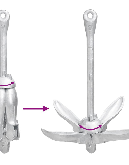 Încărcați imaginea în vizualizatorul Galerie, Ancoră pliabilă, argintiu, 1,5 kg, fier maleabil Lando - Lando
