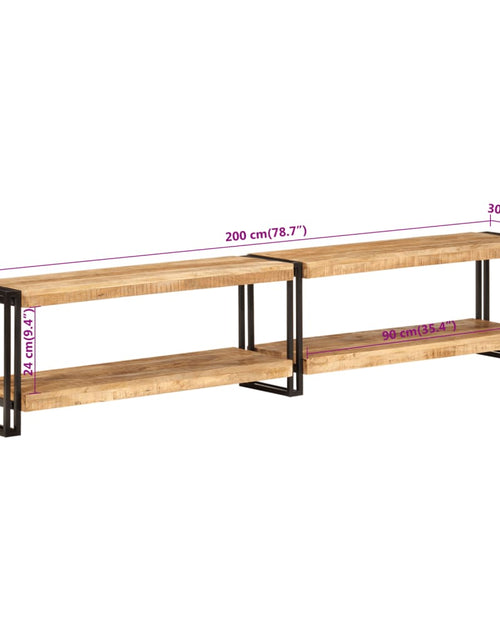 Загрузите изображение в средство просмотра галереи, Comodă TV, 200x30x40 cm, lemn masiv de mango Lando - Lando
