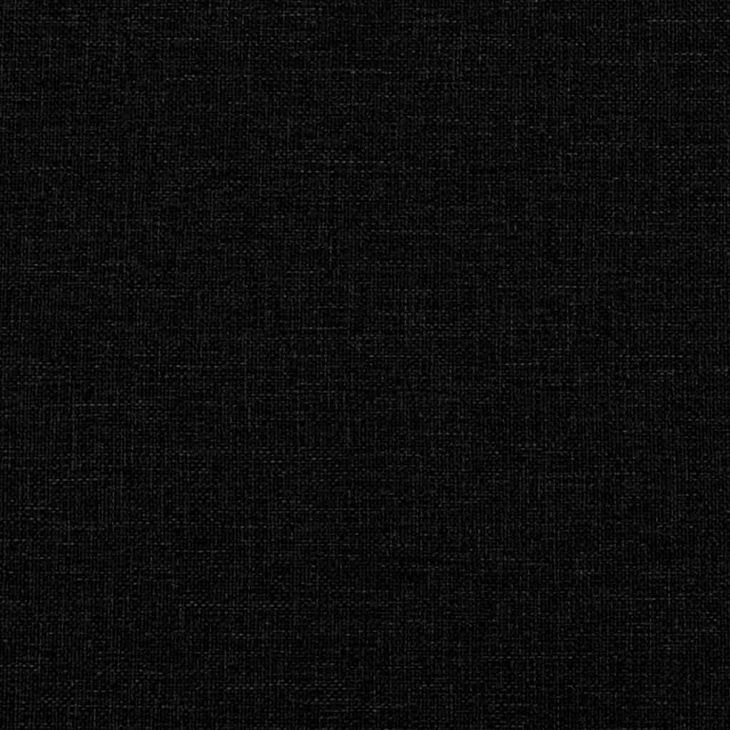 Pat de zi, negru, 90x200 cm, material textil - Lando