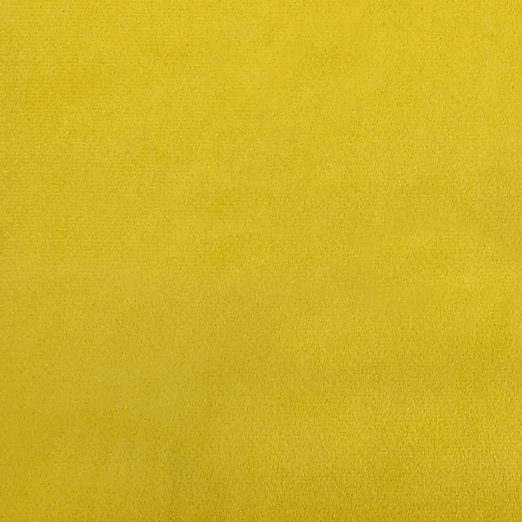 Pat de zi, galben, 100x200 cm, catifea - Lando