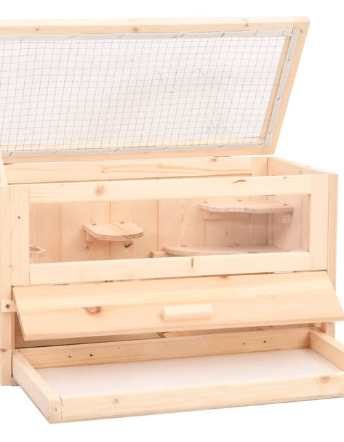 Загрузите изображение в средство просмотра галереи, Cușcă pentru hamsteri, 60x30x35 cm, lemn masiv de brad Lando - Lando
