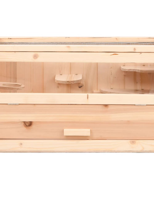 Încărcați imaginea în vizualizatorul Galerie, Cușcă pentru hamsteri, 60x30x35 cm, lemn masiv de brad Lando - Lando
