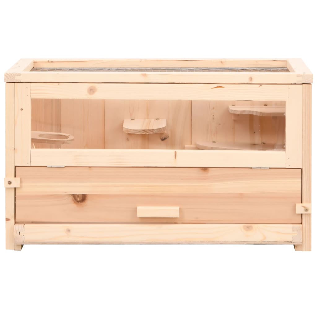 Cușcă pentru hamsteri, 60x30x35 cm, lemn masiv de brad Lando - Lando