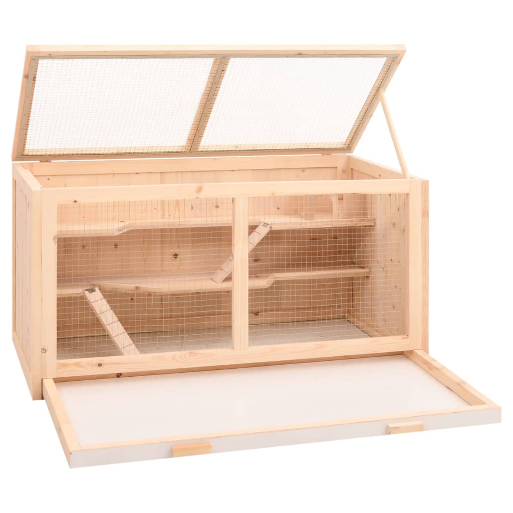 Cușcă pentru hamsteri, 104x52x54 cm, lemn masiv de brad Lando - Lando