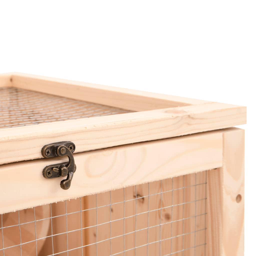 Cușcă pentru hamsteri, 81x40x60 cm, lemn masiv de brad Lando - Lando