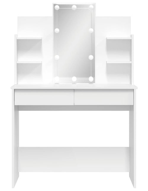 Încărcați imaginea în vizualizatorul Galerie, Masă de toaletă cu LED-uri albe, 96x40x142 cm - Lando
