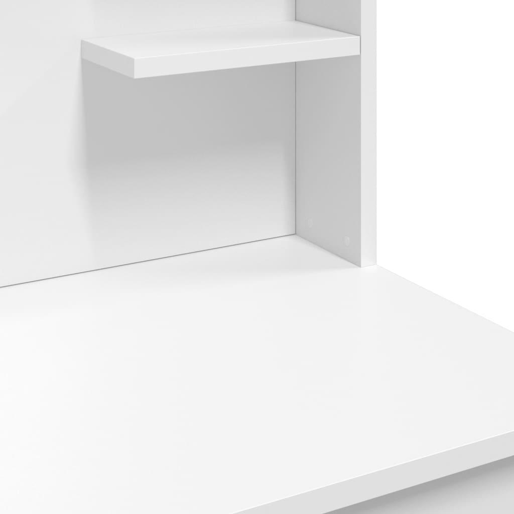 Masă de toaletă cu LED-uri albe, 96x40x142 cm - Lando