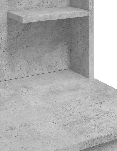 Încărcați imaginea în vizualizatorul Galerie, Masă de toaletă cu LED-uri, gri beton, 96x40x142 cm - Lando
