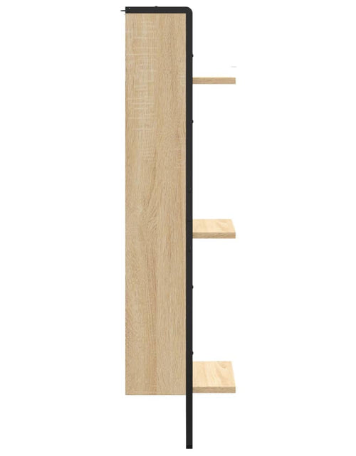 Загрузите изображение в средство просмотра галереи, Raft cu 3 niveluri stejar sonoma, 30x25x100 cm, lemn prelucrat Lando - Lando
