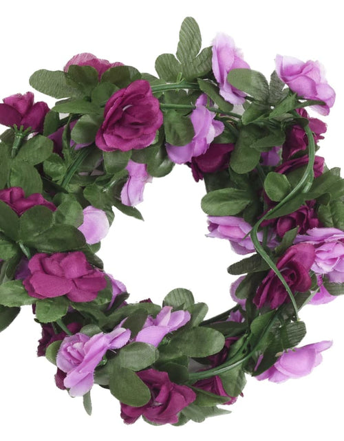 Încărcați imaginea în vizualizatorul Galerie, Ghirlande de flori artificiale, 6 buc., violet deschis, 250 cm - Lando

