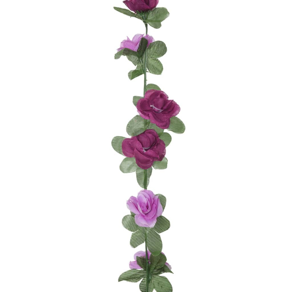 Ghirlande de flori artificiale, 6 buc., violet deschis, 250 cm - Lando