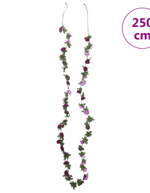 Загрузите изображение в средство просмотра галереи, Ghirlande de flori artificiale, 6 buc., violet deschis, 250 cm - Lando
