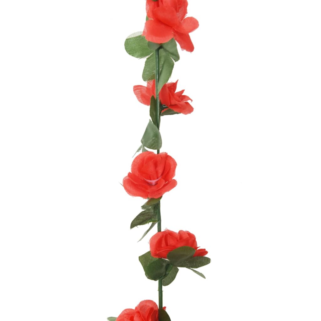 Ghirlande de flori artificiale, 6 buc. roșu de primăvară 250 cm - Lando