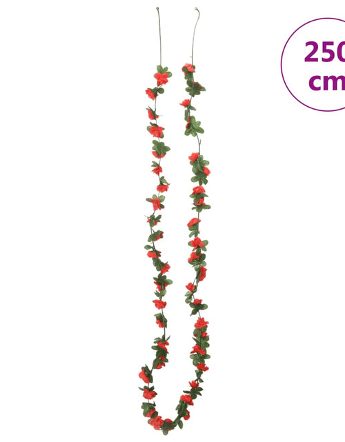 Încărcați imaginea în vizualizatorul Galerie, Ghirlande de flori artificiale, 6 buc. roșu de primăvară 250 cm - Lando
