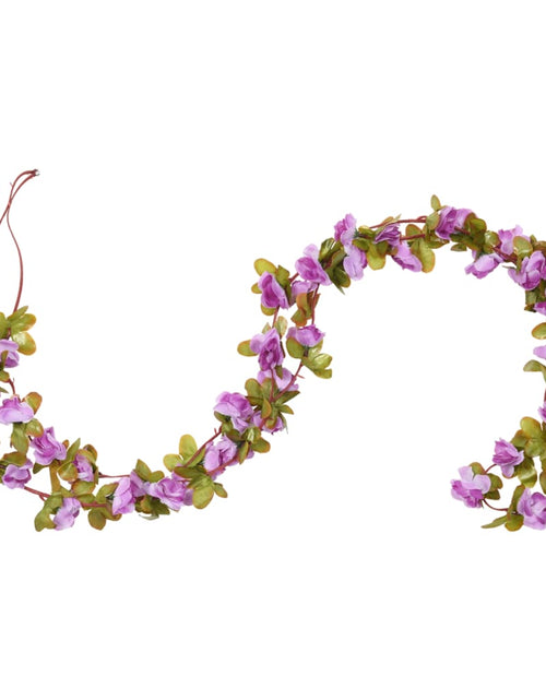 Загрузите изображение в средство просмотра галереи, Ghirlande de flori artificiale, 6 buc., violet deschis, 250 cm - Lando
